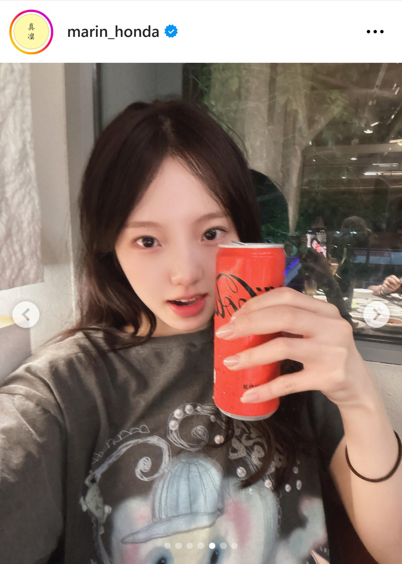 本田真凜さんのインスタグラムから