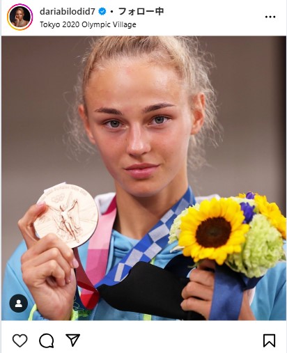 ダリア・ビロディドのインスタグラムから