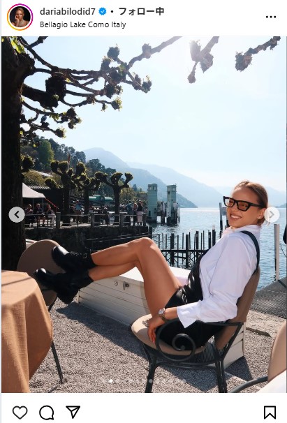 ダリア・ビロディドのインスタグラムから