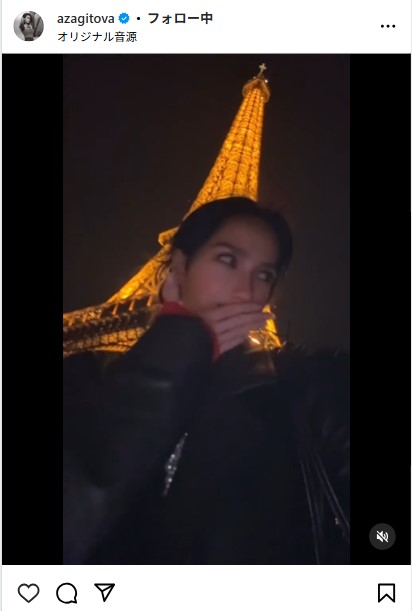 ザギトワのインスタグラムから
