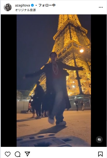 ザギトワのインスタグラムから