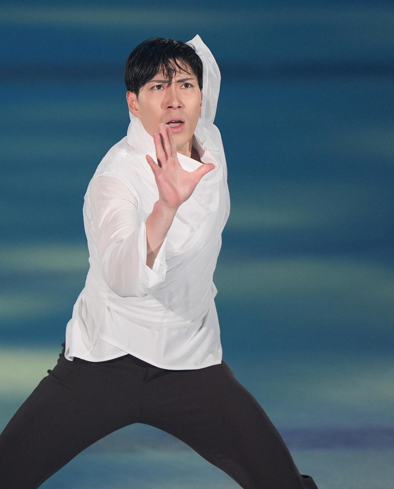 「プリンスアイスワールド2025－2026 PIW THE MUSICAL～The Best of BROADWAY～横浜公演」で華麗に演技する田中刑事さん（撮影・鈴木みどり）