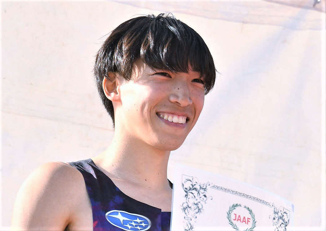 陸上男子3000メートル障害の三浦（2025年2月撮影）