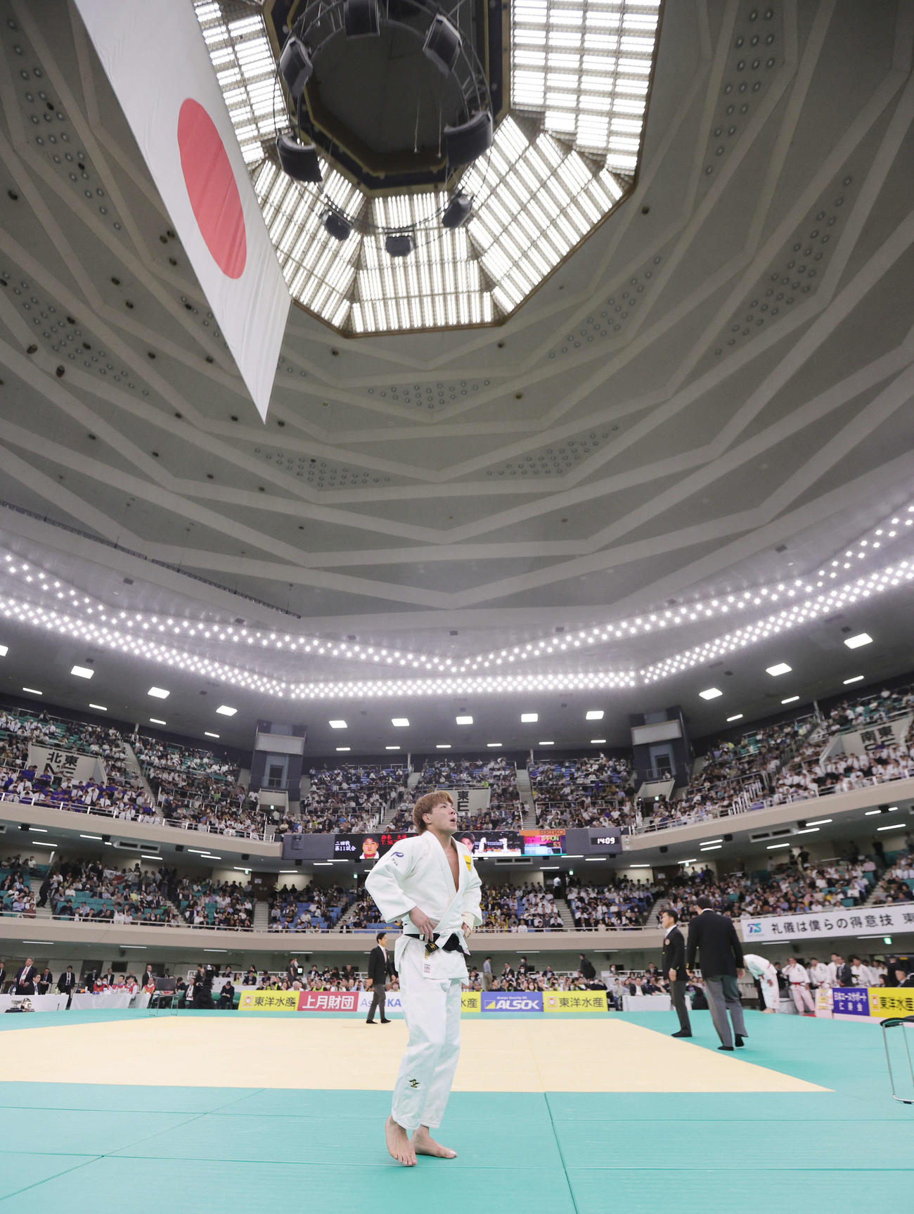 2回戦で敗れた阿部（撮影・野上伸悟）