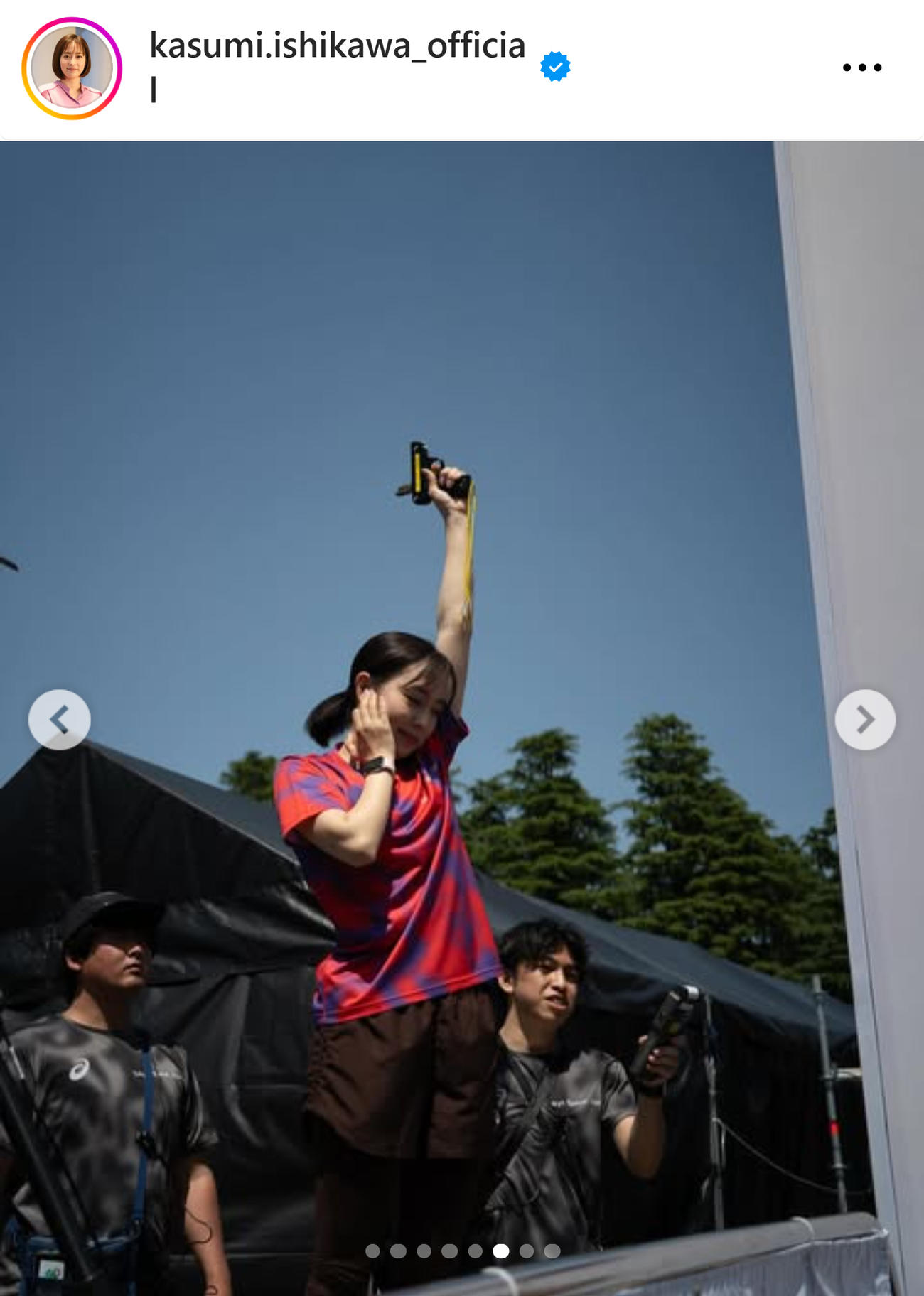 石川佳純さんのインスタグラムから