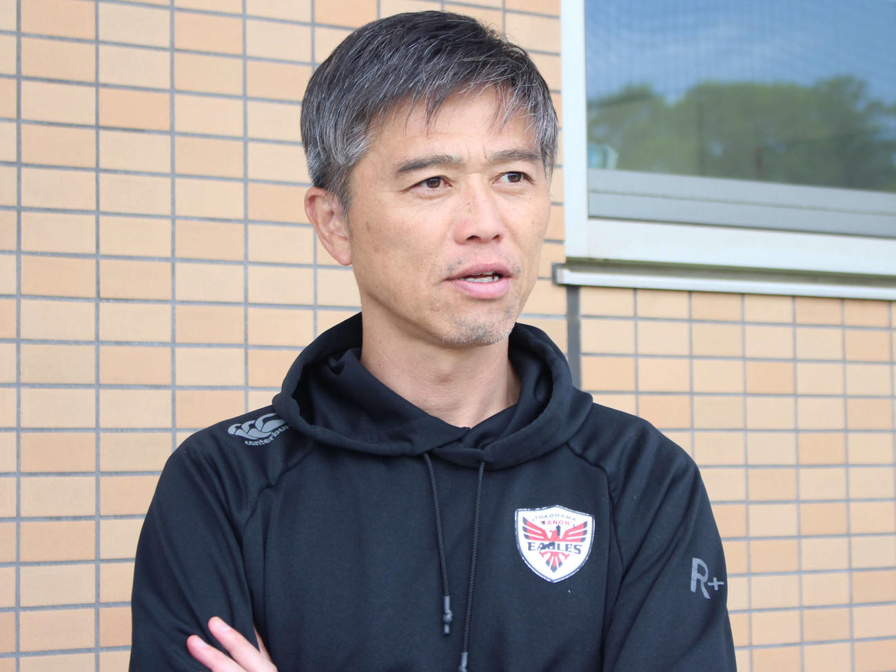 横浜キヤノンイーグルス沢木敬介監督（2024年5月14日撮影）