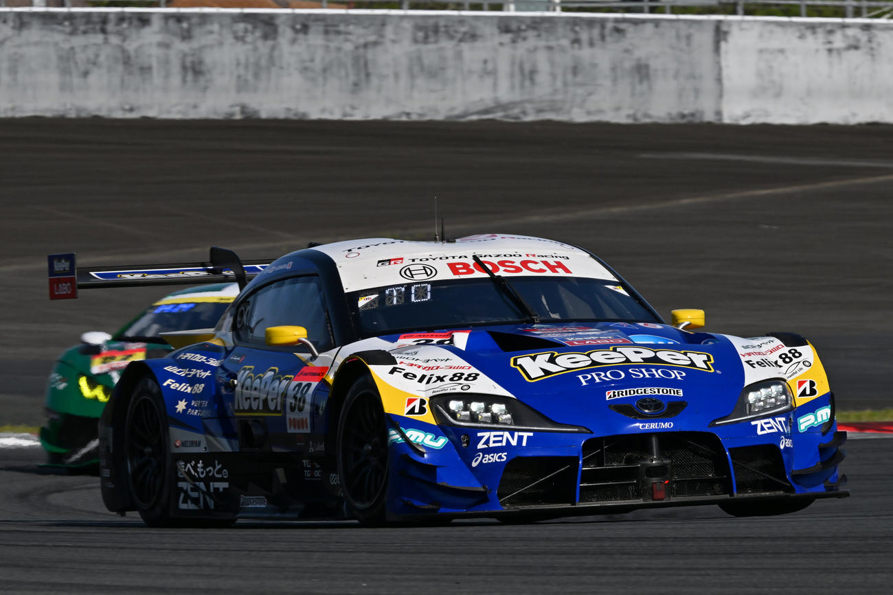 GT500クラスを制したKeeper CERUMO GR Supra（石浦宏明、大湯都史樹組）のマシン