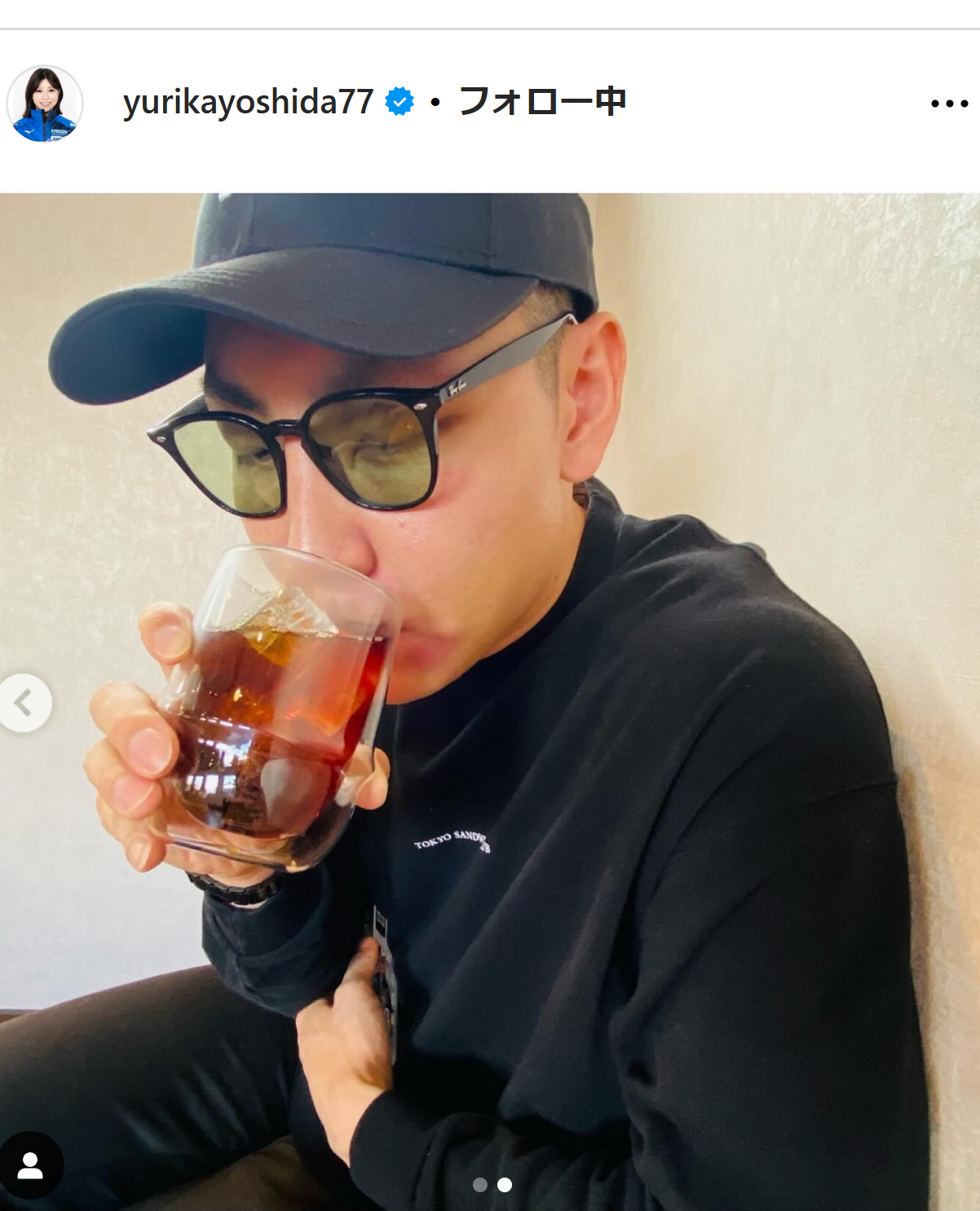 吉田夕梨花のインスタグラムから