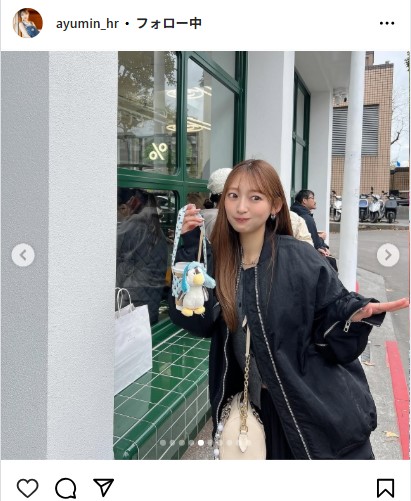 原あゆみのインスタグラムから