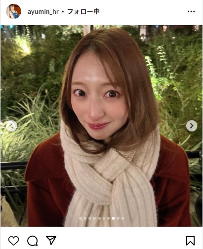 原あゆみのインスタグラムから