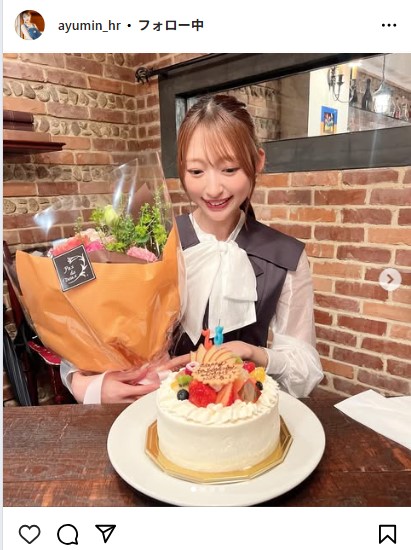 原あゆみのインスタグラムから