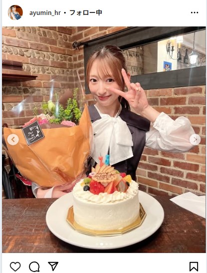 原あゆみのインスタグラムから