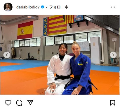ダリア・ビロディドのインスタグラムから