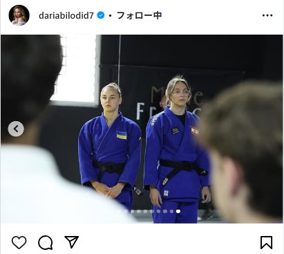 ダリア・ビロディドのインスタグラムから