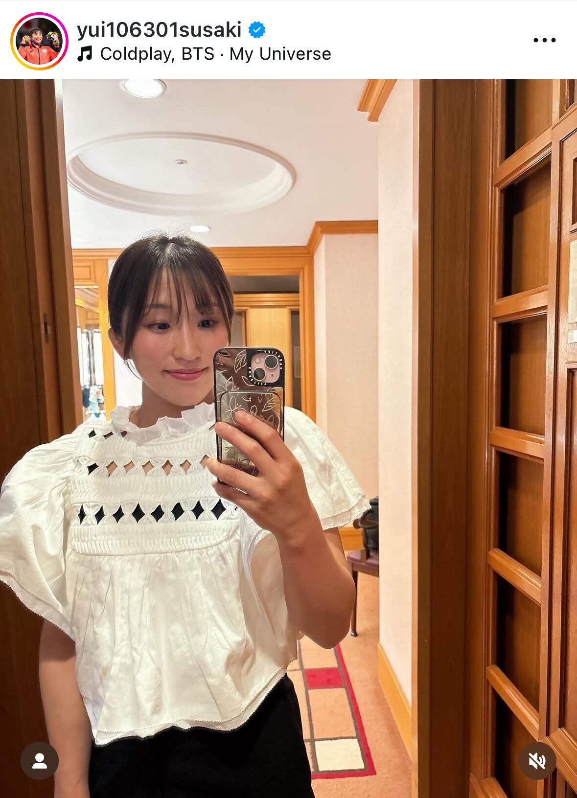 須崎優衣のインスタグラムから