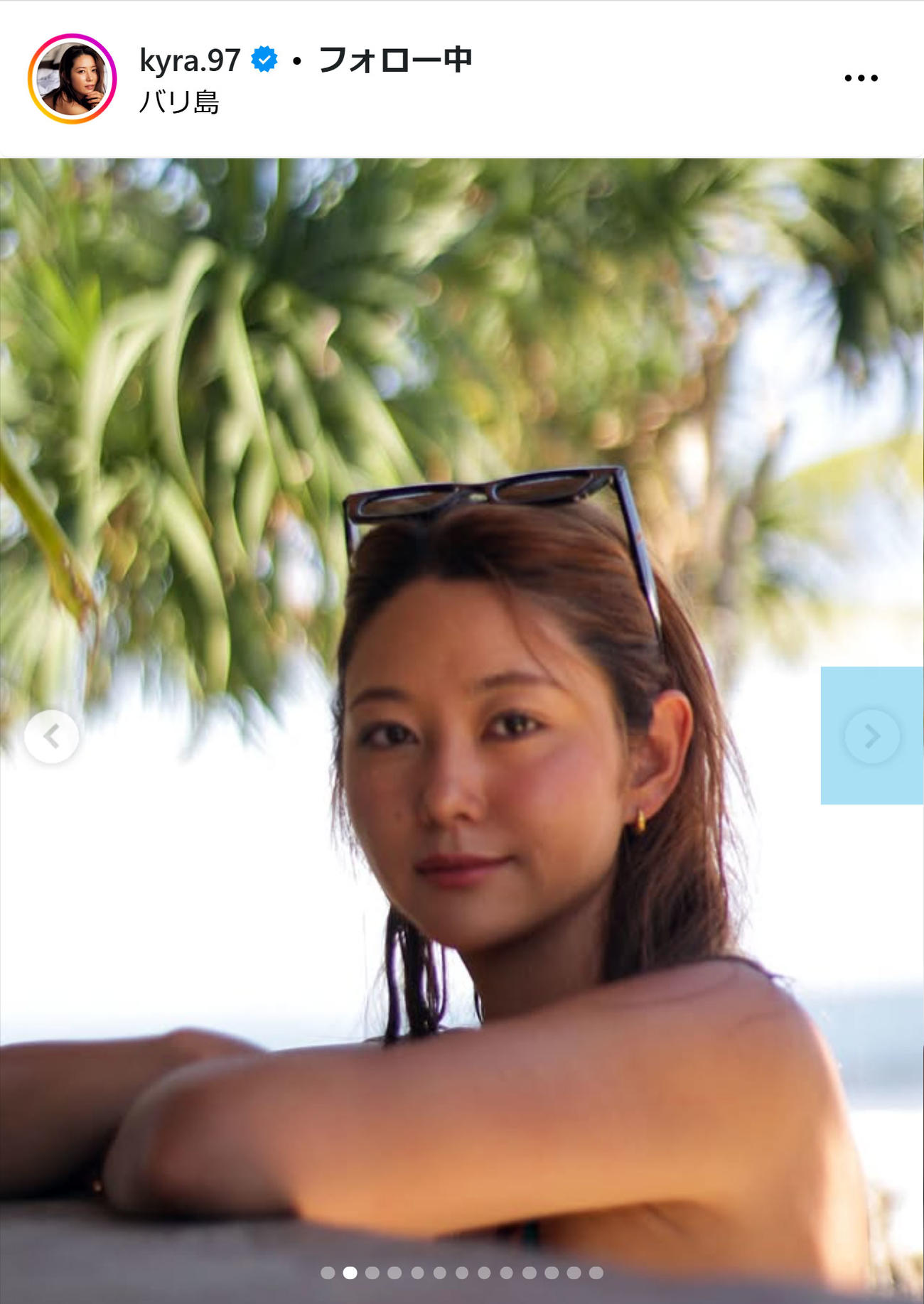 白波瀬海来のインスタグラムから