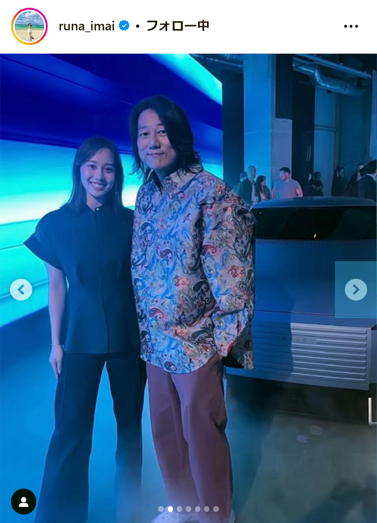 今井月さんのインスタグラムから