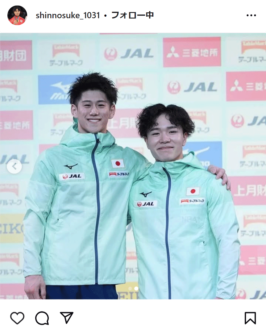 岡慎之介のインスタグラムから