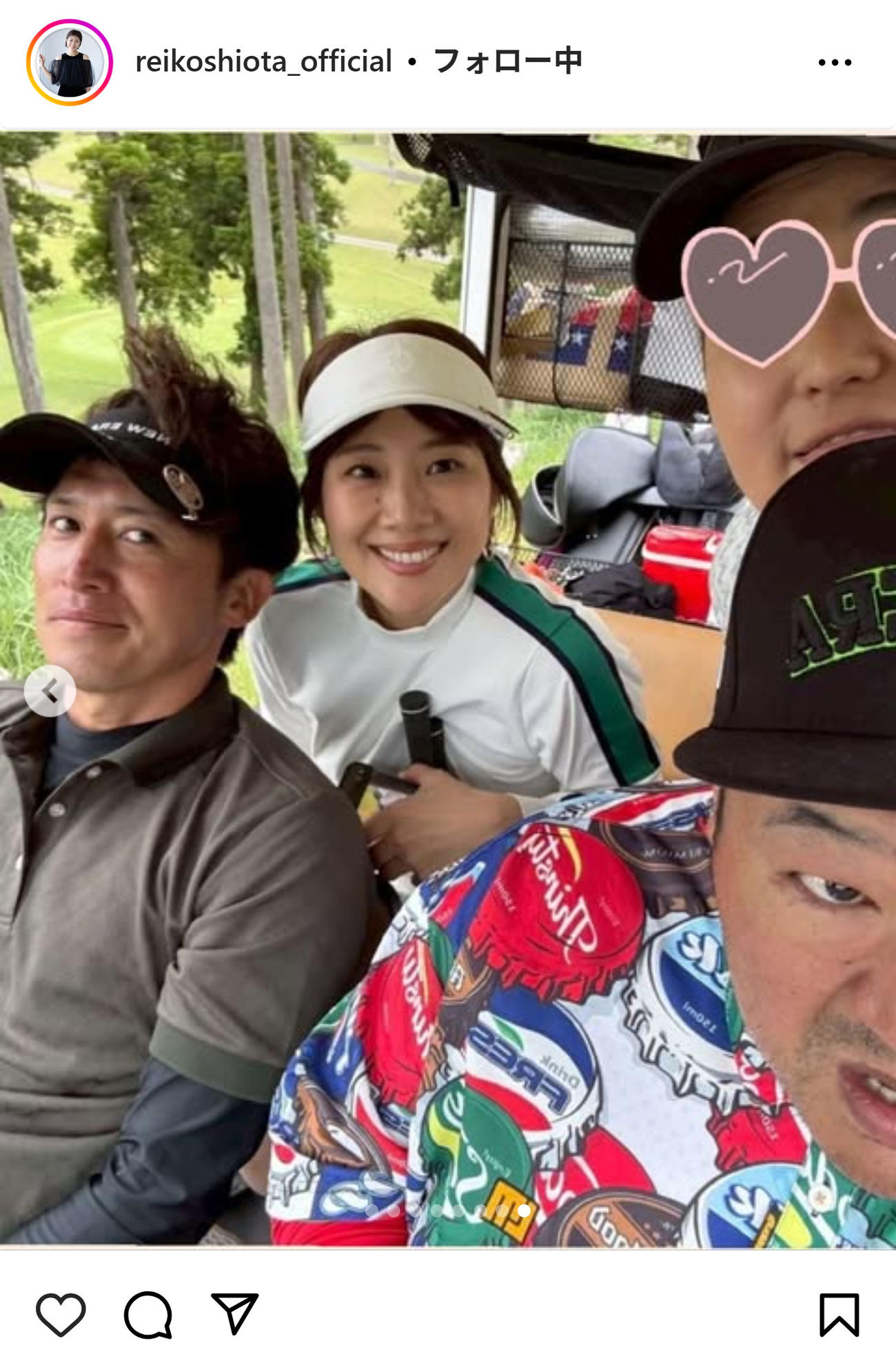 潮田玲子のインスタグラムから