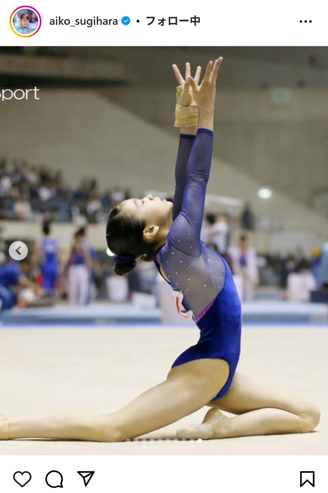 杉原愛子のインスタグラムから