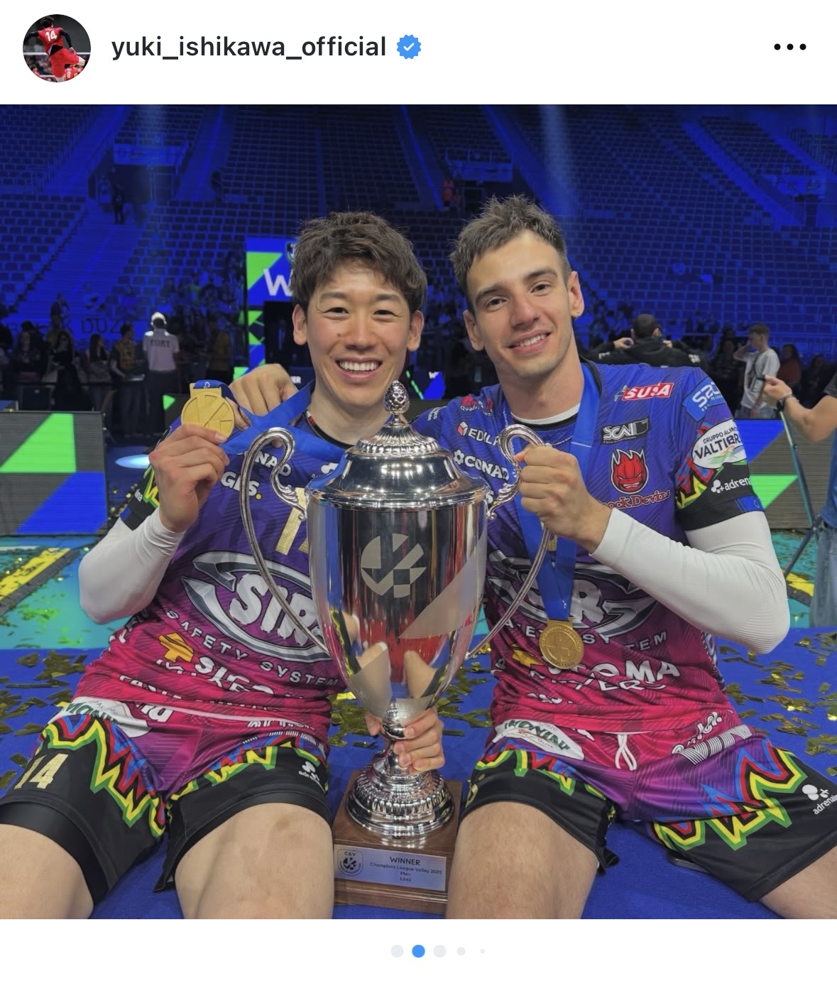 石川のインスタグラムから