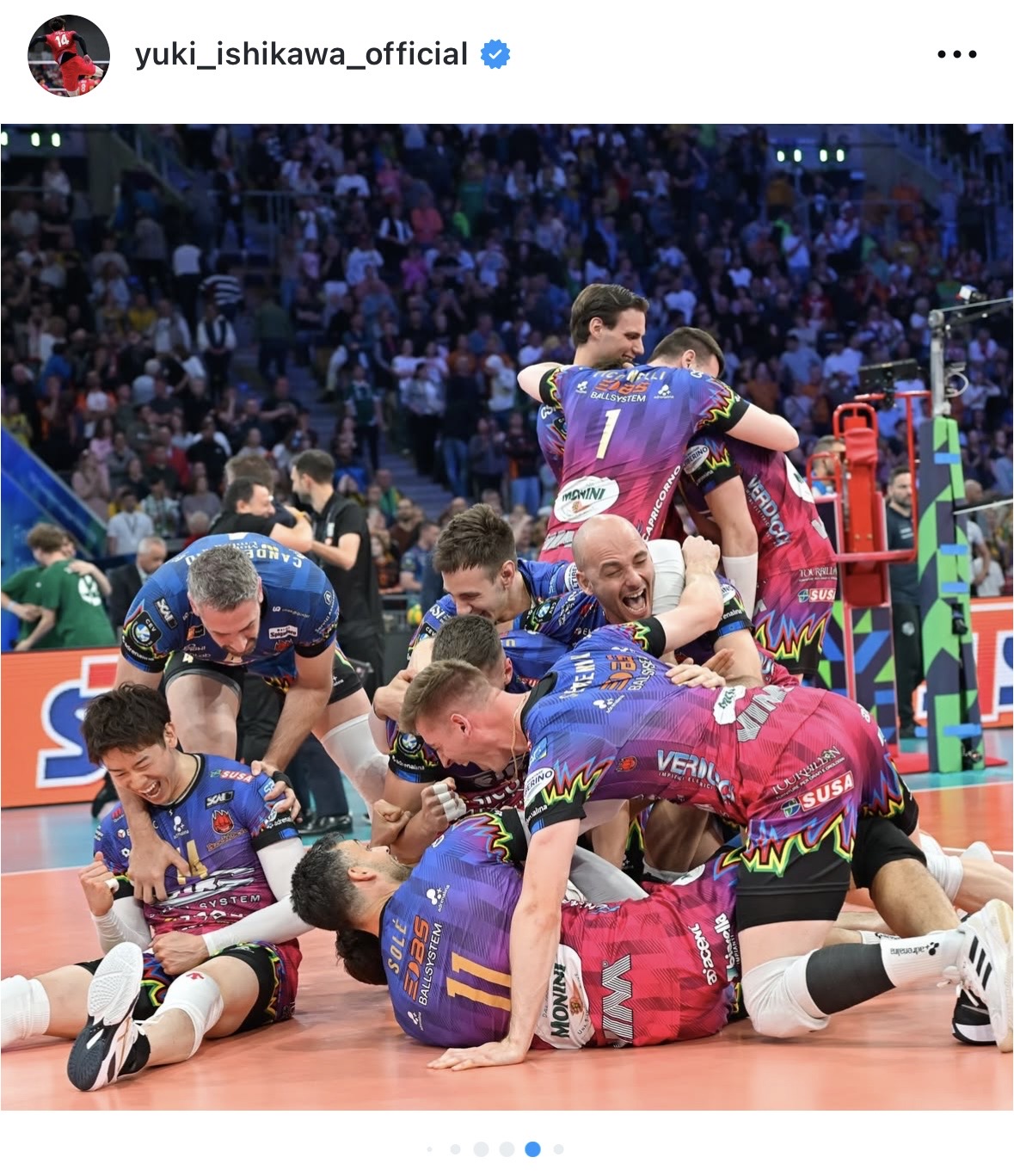 石川のインスタグラムから