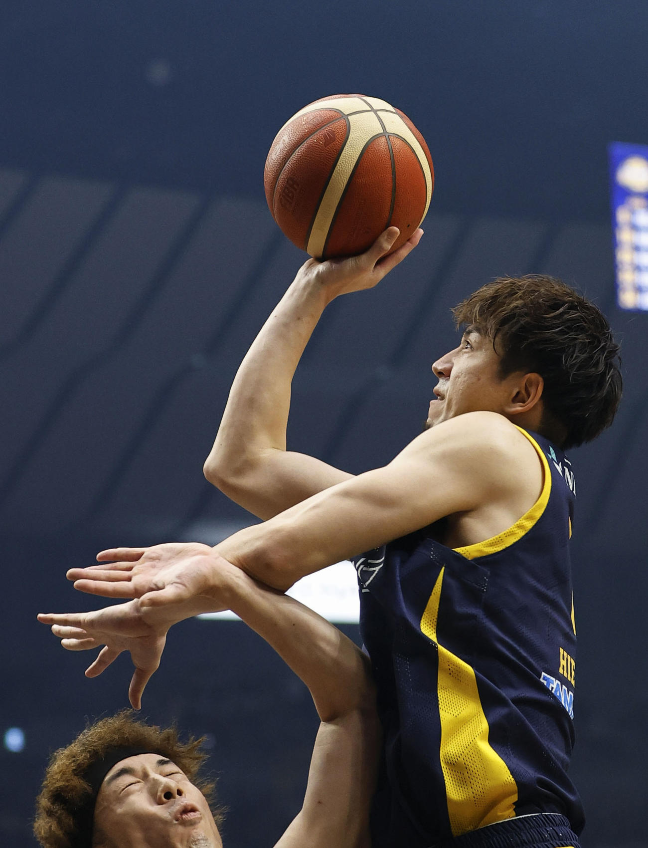 第1Q、シュートを狙う宇都宮比江島（共同）