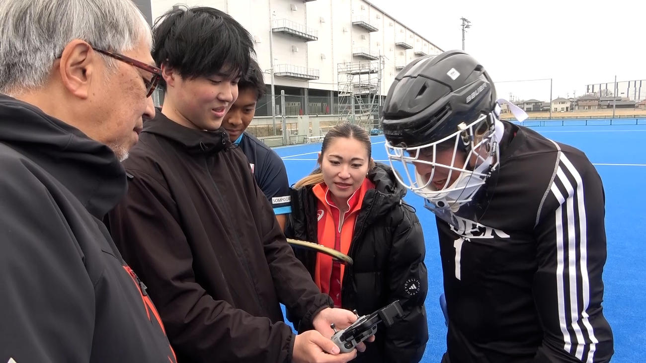 スティックの動きに注目して動画を撮影