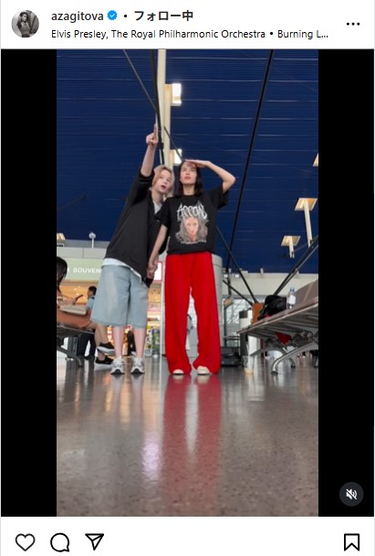 アリーナ・ザギトワのインスタグラムから