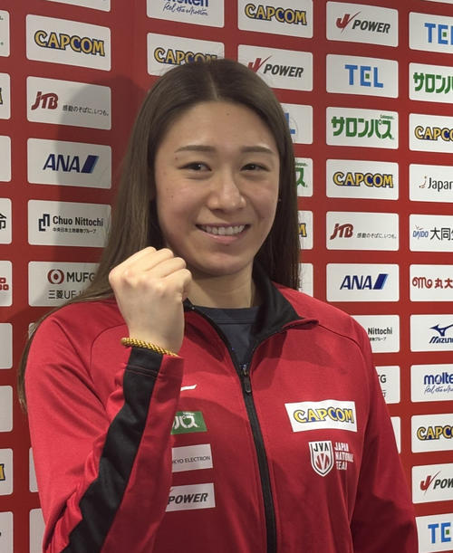 バレー】女子日本代表石川真佑主将、VNL第1週が行われるカナダへ出発