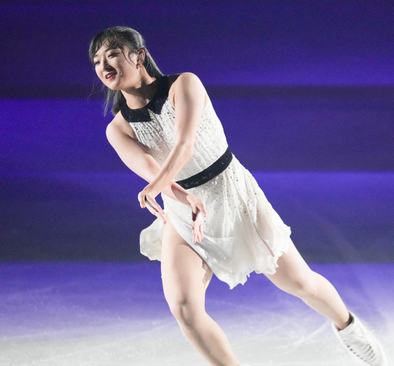 「ファンタジー・オン・アイス2025」で観客を魅了する坂本（撮影・鈴木みどり）