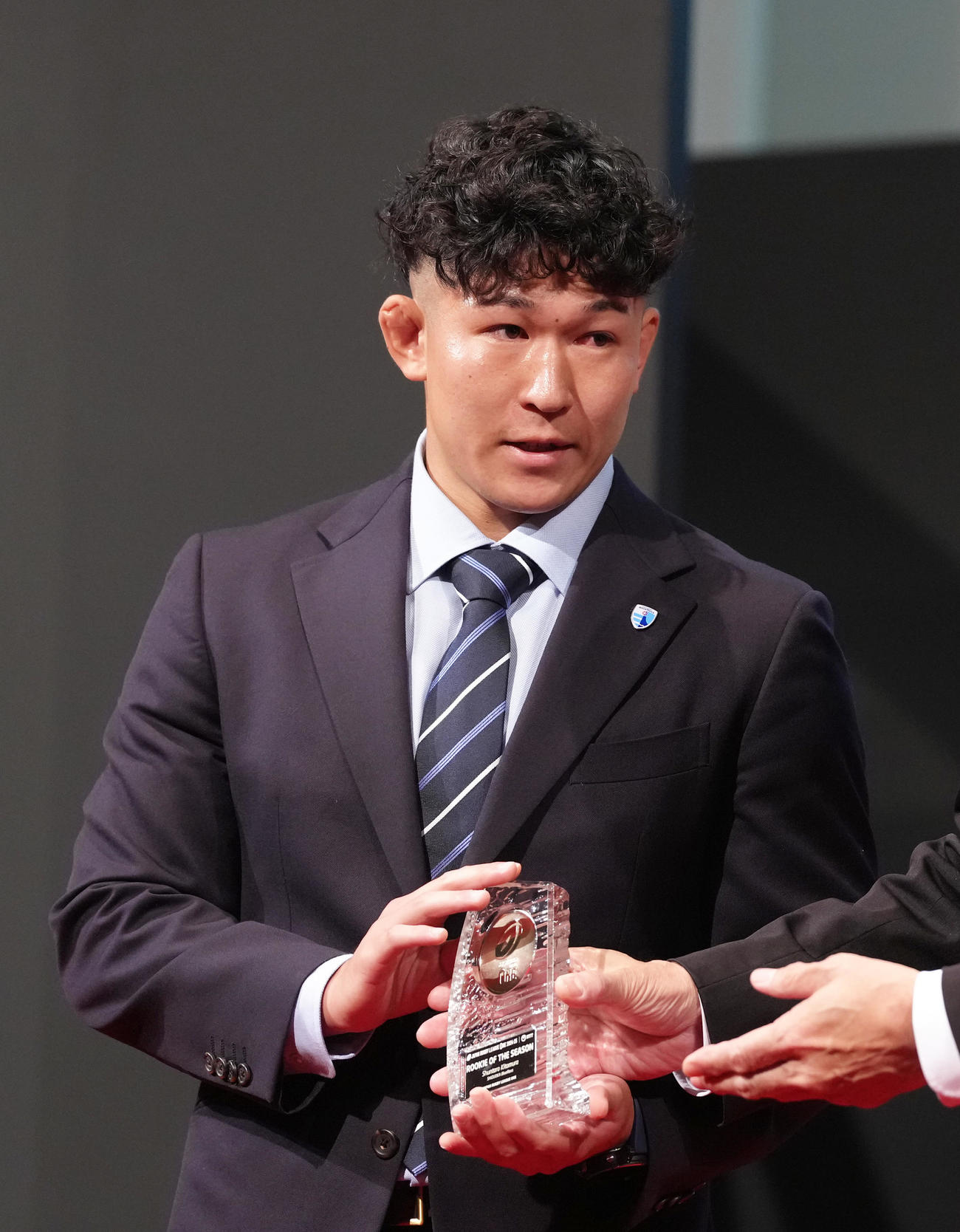 新人賞を受賞した静岡北村（撮影・足立雅史）