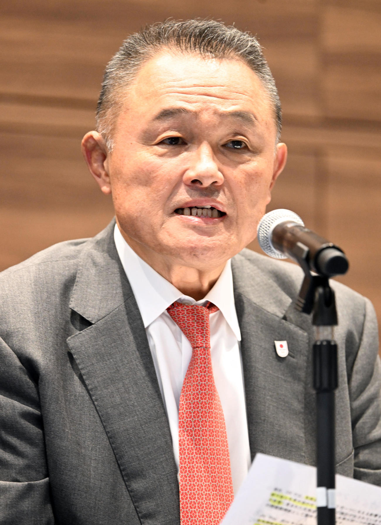 JOCの山下泰裕会長（23年10月撮影）