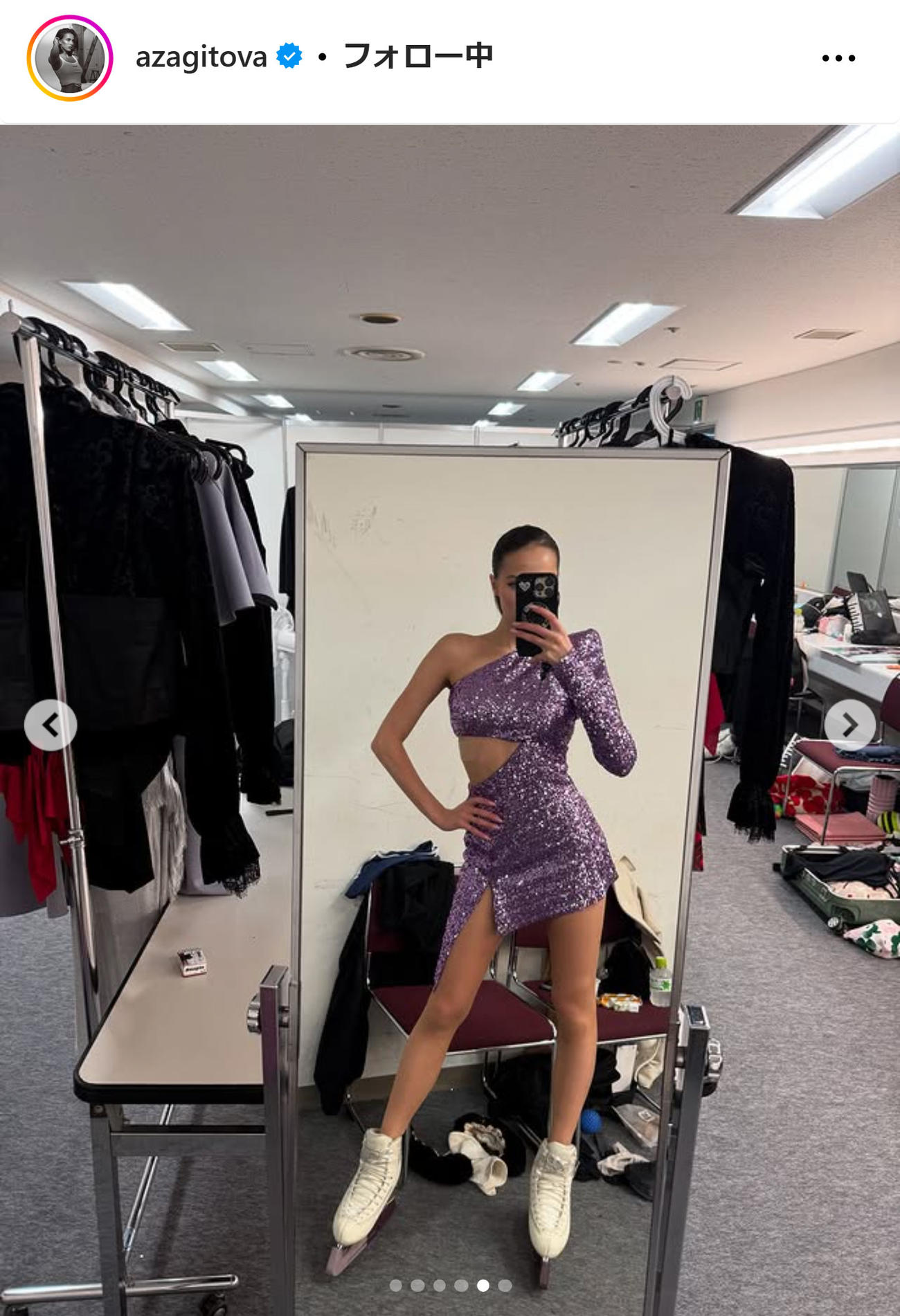 ザギトワのインスタグラムから