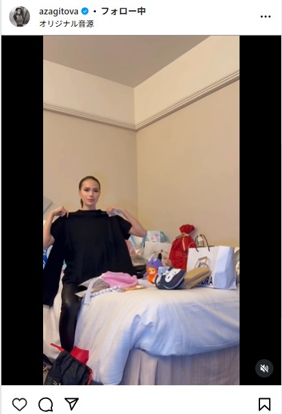アリーナ・ザギトワのインスタグラムから