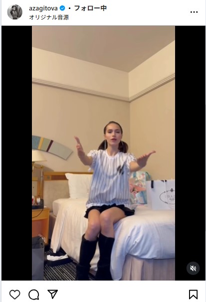 アリーナ・ザギトワのインスタグラムから