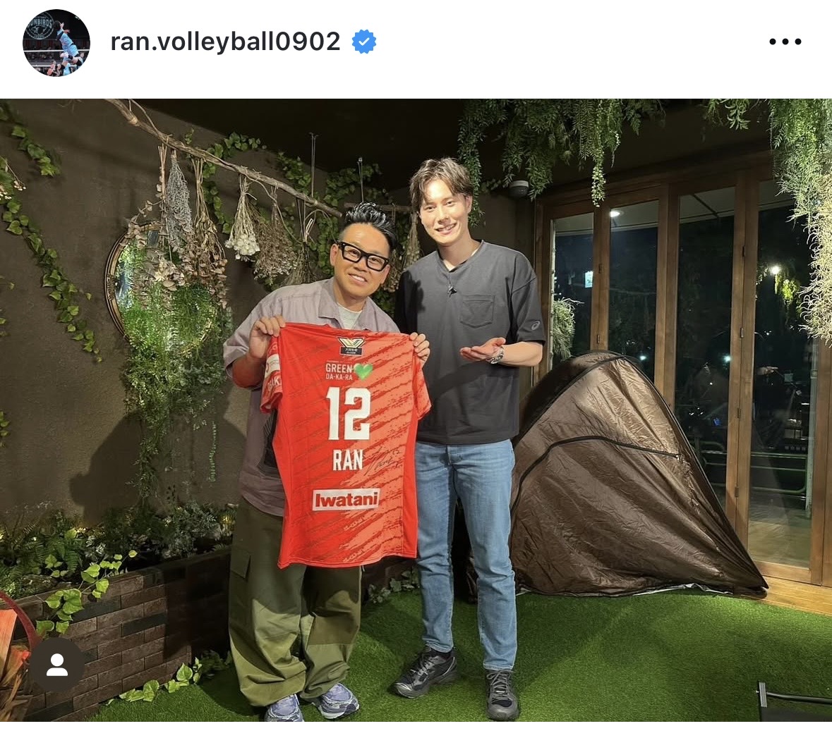 高橋藍のインスタグラムから