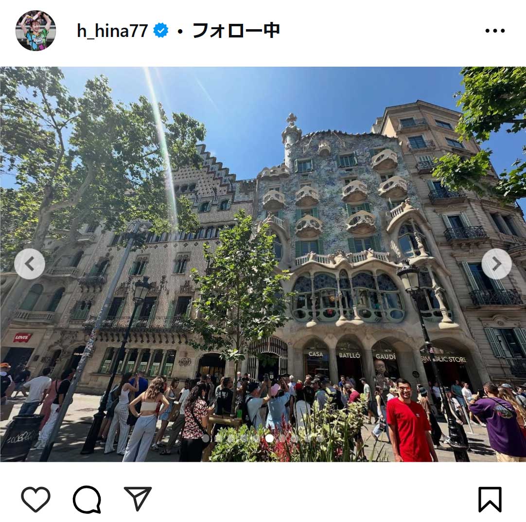 早田ひなのインスタグラムから