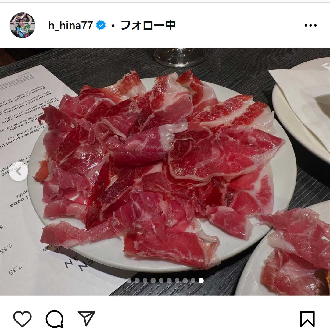 早田ひなのインスタグラムから