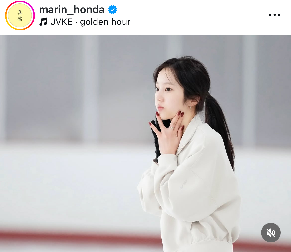本田真凜さんのインスタグラムから