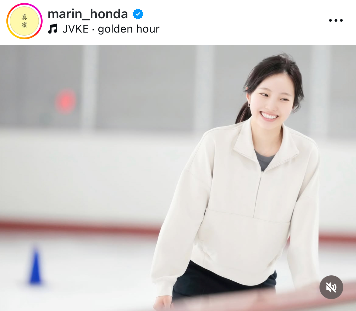 本田真凜さんのインスタグラムから