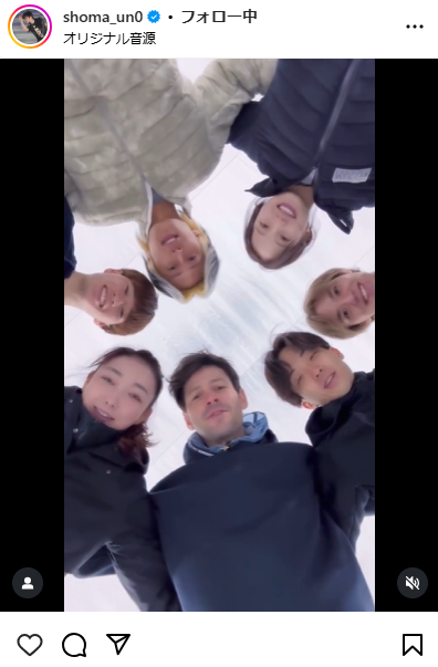 宇野昌磨さんのインスタグラムから