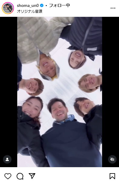 宇野昌磨さんのインスタグラムから
