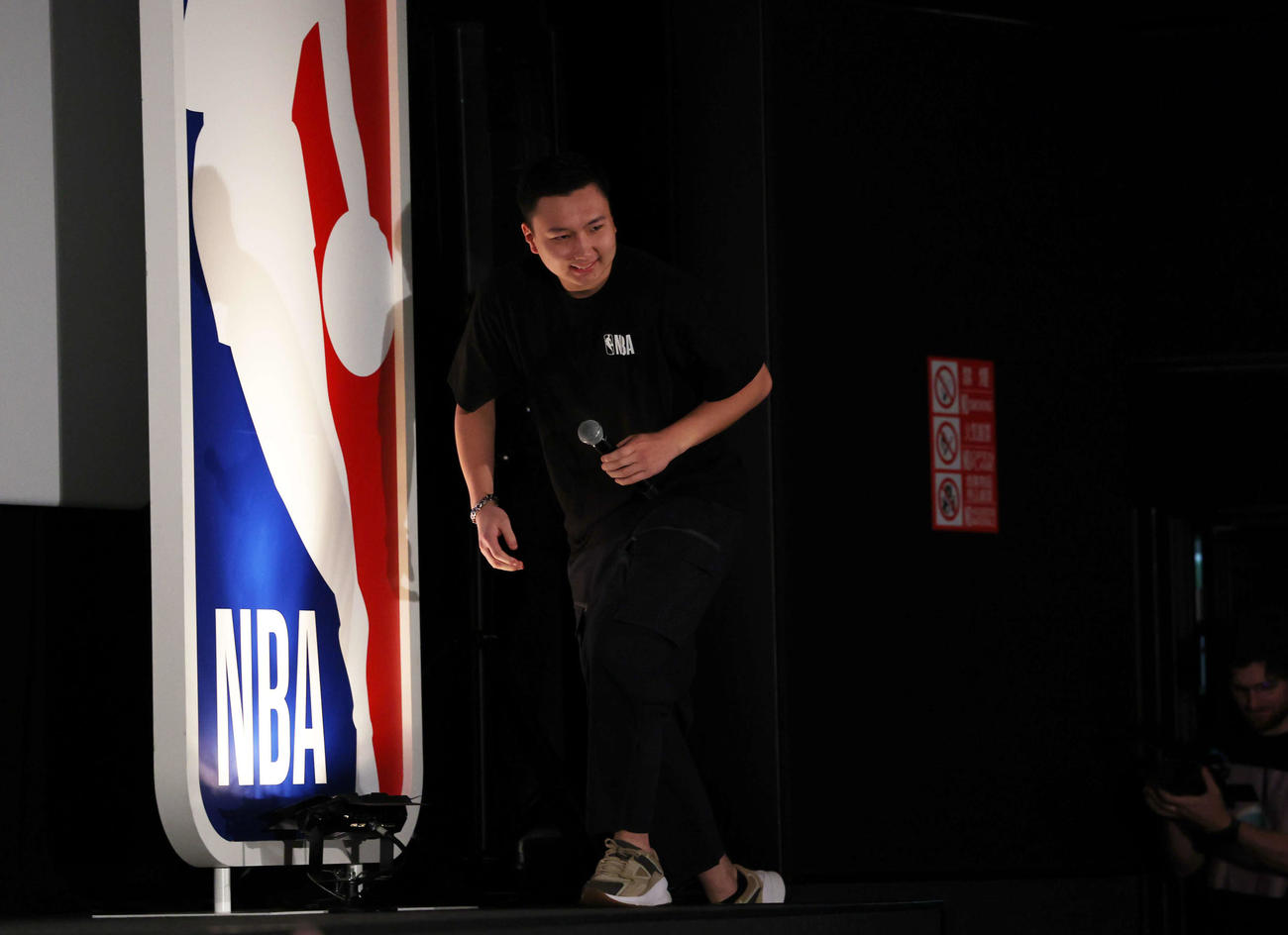 スペシャルゲストとして登壇する富永（撮影・増田悦実）
