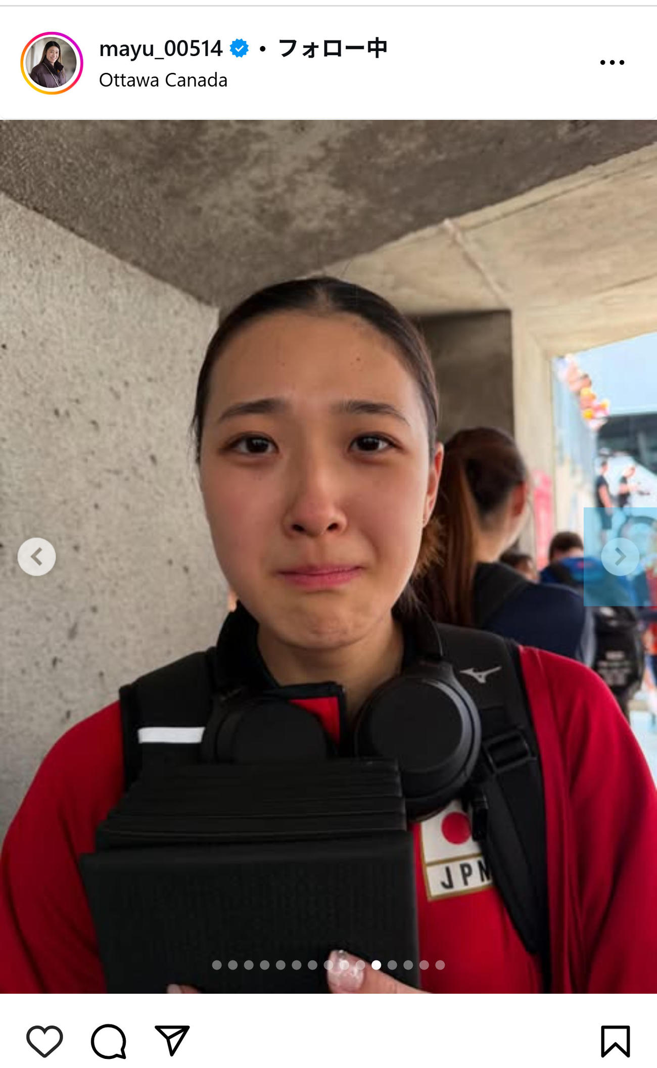 石川真佑のインスタグラムから