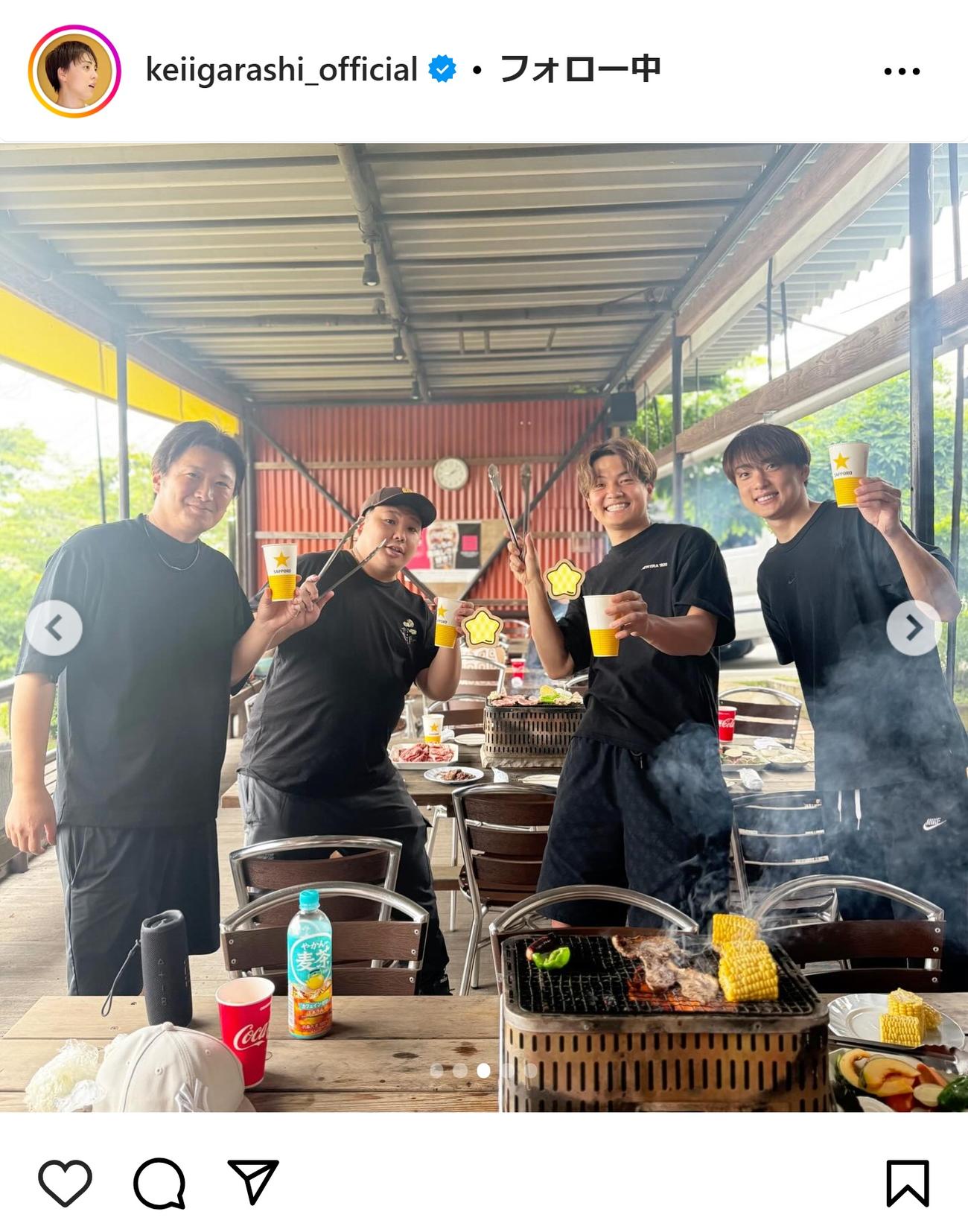 五十嵐圭のインスタグラムから
