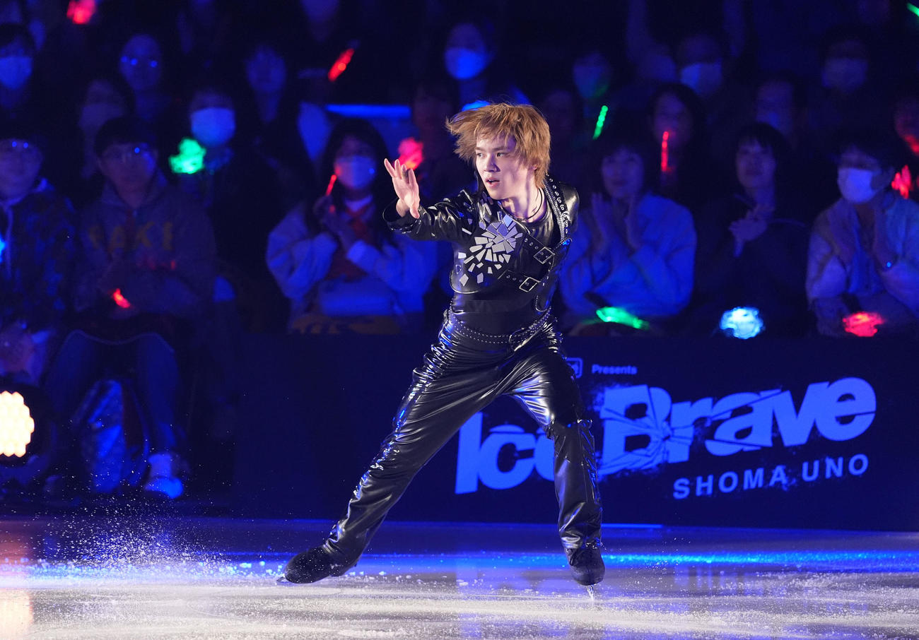 宇野昌磨さんは華麗な演技を披露し観客を魅了する（全て撮影・森本幸一）