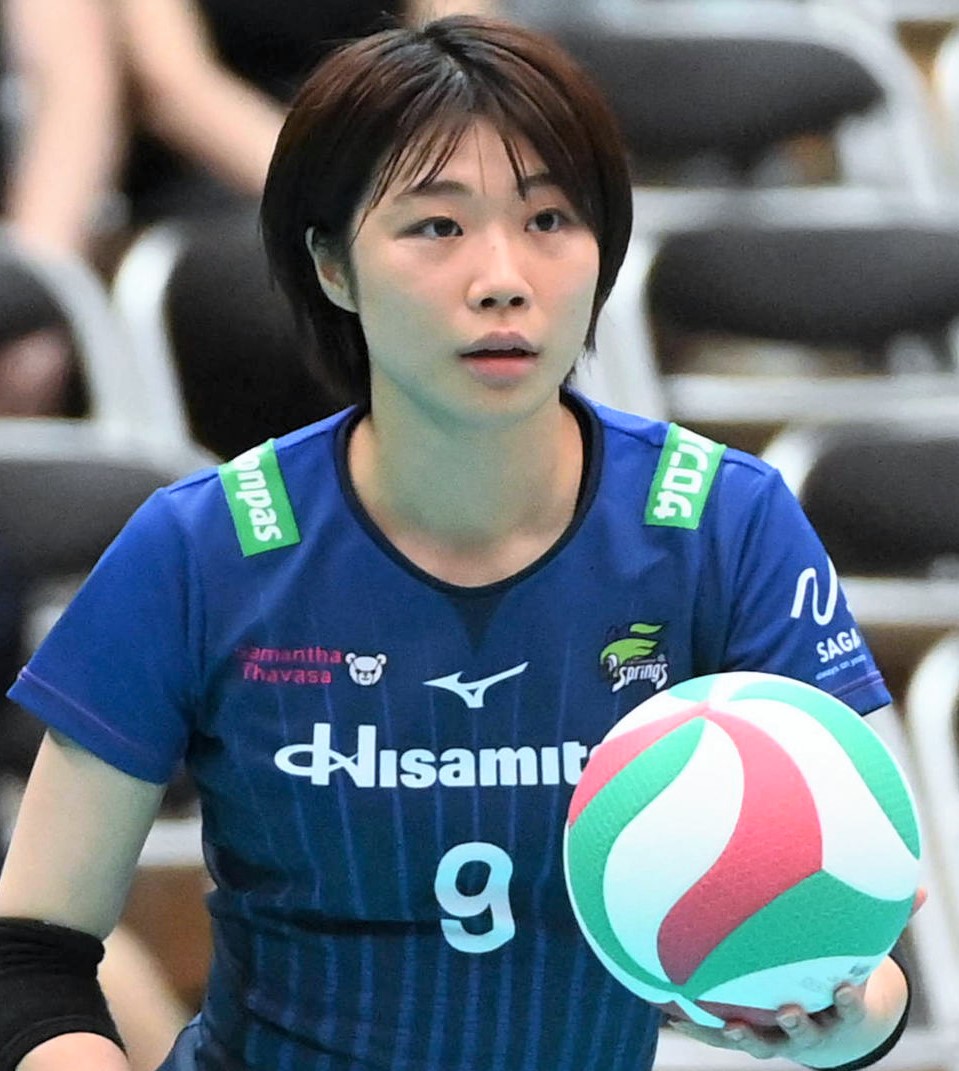 バレーボール女子の万代真奈美（2024年5月撮影）