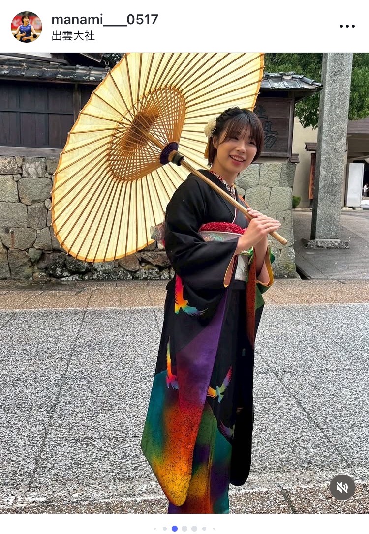 バレーボール女子の万代真奈美のインスタグラムから