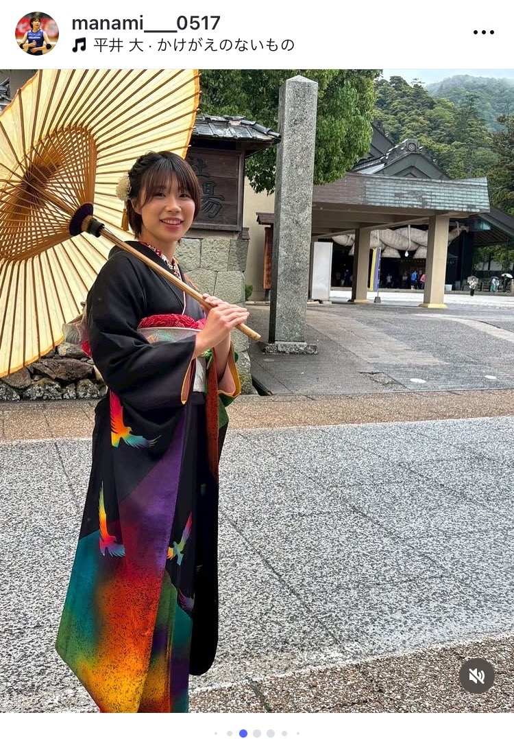 バレーボール女子の万代真奈美のインスタグラムから